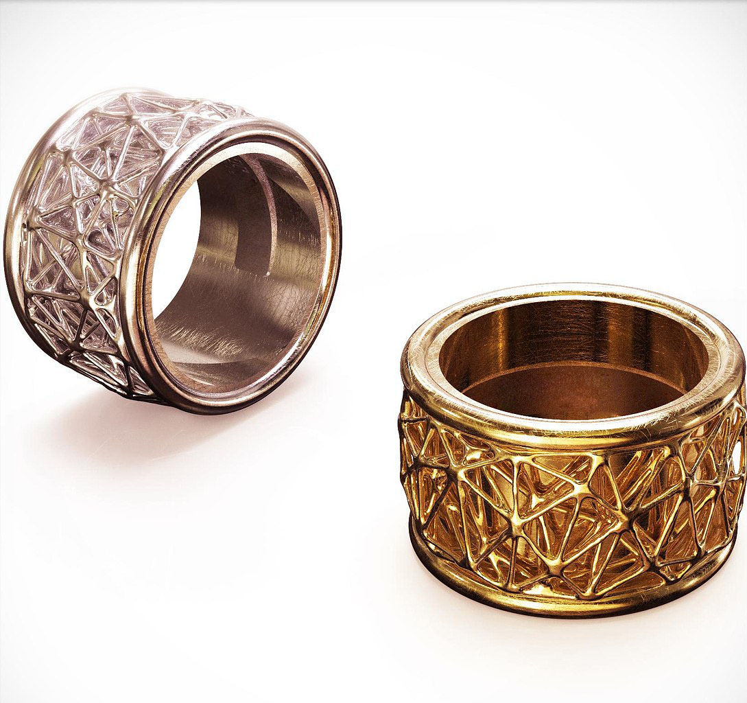 Delilah Gold and Silver Rings.