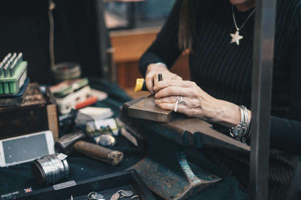 A Jeweller at work